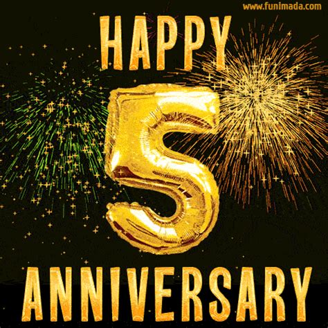 Happy 5th work anniversary gif. Things To Know About Happy 5th work anniversary gif. 
